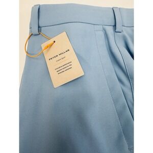 NWT‎ Peter Millar Crown Sport Salem CBLU Solid Light Blue Golf Shorts 36 $100
